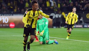 Pierre-Emerick Aubameyang erzielte den Siegtreffer für Borussia Dortmund