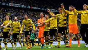 Borussia Dortmund feiert den direkten Einzug in die Champions League