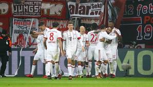Zum Rückrundenstart gewann der FC Bayern mit 3:1 bei Bayer Leverkusen. SPOX präsentiert in Zusammenarbeit mit LigaInsider die Einzelkritik zum Spiel