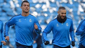 Cristiano Ronaldo und Karim Benzema konnten am Abschlusstraining teilnehmen