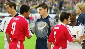 1. Mai 2001, Halbfinale Champions League, Hinspiel, Real - FCB 0:1: Nur ein Jahr später haben die Münchener die Chance zur Revanche. Elber schießt die Bayern in Madrid zum Sieg.