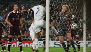 20. Februar 2007, Achtelfinale Champions League, Hinspiel, Real - FCB 3:2: Drei Mal musste sich Oliver Kahn geschlagen geben, die Ausgangslage fürs Rückspiel war aber dennoch nicht so schlecht ...