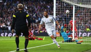 23. April 2014, Halbfinale Champions League, Hinspiel Real - FCB 1:0: Benzema brachte die Hausherren mit einem Konter in Führung, Bayern rannte an, traf aber das Tor nicht.