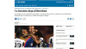 "El Pais" meint, Juventus habe Barcelona - wörtlich - "verneint"