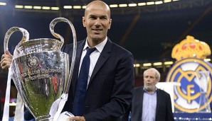 Zinedine Zidane zeigte sich überglücklich nach der geglückten Titelverteidigung