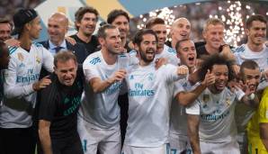 Rang 1, Real Madrid: Die Königlichen haben die Königsklasse als erstes Team zweimal in Folge gewonnen. Ein Hattrick ist im Bereich des Möglichen. Fehlenden Hunger wird es in einem Team mit CR7 sowieso nicht geben. Real ist erster Anwärter auf den Titel