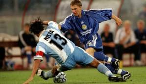 Dynamo Kiew 1999/2000: Nach drei Spielen sah es ganz mies aus für Sergey Rebrov und Co., denn gegen Maribor, Lazio und Leverkusen hatten die Ukrainer nur einen Punkt geholt. Dann aber gab's zwei Siege und mit viel Dusel das Weiterkommen hinter Lazio Rom