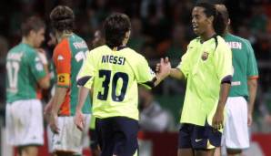 Werder Bremen 2005/06: Denkbar scheußlich ging's los für Vizemeister Werder. Man war chancenlos gegen den 18-jährigen Leo Messi und einen Ronaldinho auf dem Zenit seines Schaffens. Weiter ging's mit einer Pleite in Athen und einem 1:1 in Udine