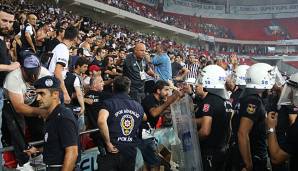 Fans von Besiktas sorgten bereits mehrfach auf internationaler Bühne für schwere Krawalle
