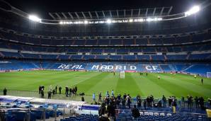 Hier im Estadio Santiago Bernabeu wird am Mittwochabend die Partie zwischen Real Madrid und dem BVB ausgetragen. Dortmund muss etwas holen, um ganz sicher zu gehen, im nächsten Jahr in der Europa League spielen zu dürfen
