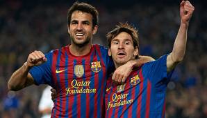 Cesc Fabregas spielte einst an der Seite von Lionel Messi beim FC Barcelona.