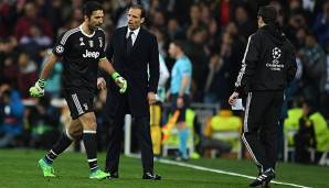 Gianluigi Buffon sah in der Nachspielzeit die Rote Karte gegen Real Madrid.