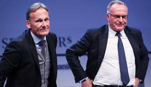 Näherten sich zuletzt dem Agnelli-Kurs bei den Champions-League-Reformen an: BVB-Boss Watzke (links) und Bayerns Vorstandschef Rummenigge (rechts).