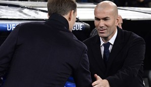 Zinedine Zidane hat mit Real in der Gruppenphase den 2. Platz belegt