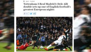 Der Telegraph sah sogar einen der "größten europäischen Abende" für Englands Fußball