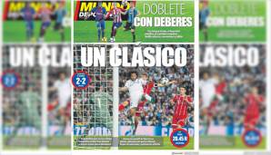 Die Mundo Deportivo weiß, dass der richtige Clasico erst am Sonntag (20.45 live auf DAZN) stattfindet. Dennoch kommt dem CL-Klassiker zwischen Real und Bayern wohl mittlerweile dieselbe Bedeutung zu.