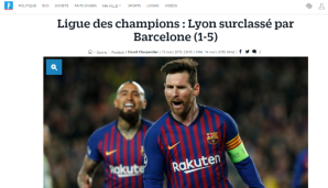 LE PARISIEN: Hier wurde Lyon direkt "deklassiert", die "Armada aus Barcelona" fegte regelrecht über Olympique hinweg.