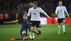 Im Spiel gegen England im März debütierte Timo Werner im DFB-Team