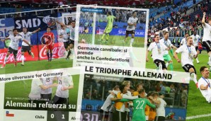 Deutschland schlägt Chile im Finale des Confed Cup und holt sich den Pott. Die Fußball-Welt verneigt sich vor der jungen deutschen Mannschaft. SPOX blickt auf die internationalen Pressestimmen
