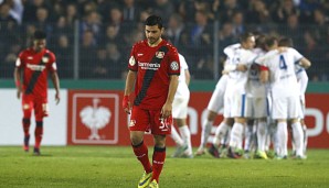 Bayer 04 Leverkusen schied gegen den Drittligisten aus dem Pokal aus