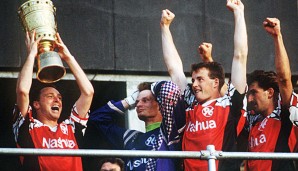 Hannover 96 gewann 1992 den Pokal gegen Gladbach