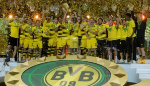 Und hier das Siegerfoto! Borussia Dortmund ist der DFB-Pokalsieger 2017. Herzlichen Glückwunsch!