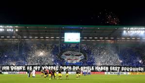 Auch die Fans des 1. FC Magdeburg ließen es blinken - untermalt von einer beeindruckenden Choreografie