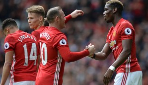 Paul Pogba und Wayne Rooney wollen auch im Finale der Europa League jubeln