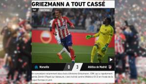 "Fantastischer Griezmann", titelt die Tageszeitung L'Equipe.