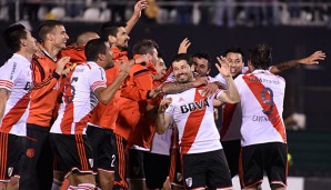 Grenzenloser Jubel: River Plates Spieler feiern den Einzug ins Finale der Copa