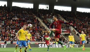 Cristiano Ronaldo erzielte seinen 71. Treffer gegen Schweden