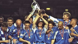 CHELSEA 1998 gewann Chelsea unter Spieler-Trainer Gianluca Vialli seinen ersten Europacup - den Cup der Pokalsieger gegen den VfB Stuttgart