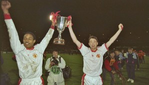 MANCHESTER UNITED 1991 gelang Manchester United unter Sir Alex Ferguson der Gewinn des Europacups der Pokalsieger - es war der erste von drei Europapokal-Triumphen unter der schottischen Trainerlegende