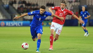 Lorenzo Pellegrini brachte die italienische Auswahl mit seinem Treffer auf die Siegerstaraße