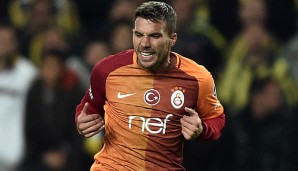 Lukas Podolski konnte sich zu seinem Abschied von Galatasaray über einen Sieg freuen