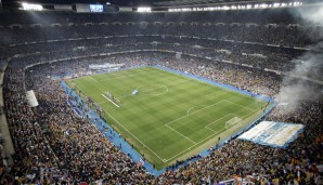 Platz 3: Estadio Santiago Bernabeu in Madrid (81.044 Plätze)
