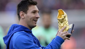 Lionel Messi ist der amtierende Preisträger des Goldenen Schuhs