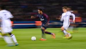 Platz 2: Neymar (Paris Saint-Germain). Der Brasilianer versuchte es 96 Mal im direkten Duell, 63 Prozent der Dribblings glückten ihm
