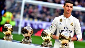 Cristiano Ronaldo darf den 5. Ballon d'Or sein Eigen nennen