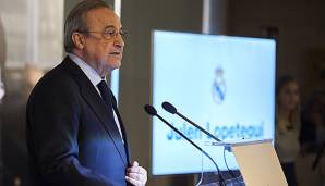 Präsident Florentino Perez darf sich über Rekord-Einnahmen bei Real Madrid freuen.