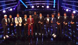 Die Spielergewerkschaft FIFPro hat von fast 25.000 Profis aus rund 70 Ländern ihre Weltelf wählen lassen. Im Rahmen der FIFA Football Awards wurde die Mannschaft präsentiert.