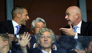 Nicht immer miteinander einig: UEFA-Chef Aleksander Ceferin und FIFA-Präsident Gianni Infantino.