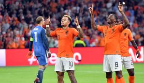 Für die Niederlande ist noch alles möglich. Sollte die Elftal am Freitag gegen Frankreich gewinnen und am Montag gegen Deutschland, wäre sie Gruppensieger - bei zwei Pleiten abgestiegen. Frankreich reicht ein Remis gegen die Niederlande zum Gruppensieg.