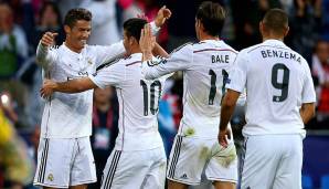 Platz 2: Real Madrid (Saison 2014/2015) - Tore pro Spiel: 3,11