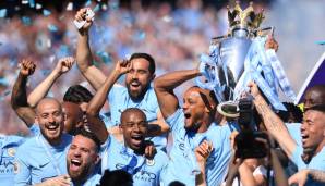 Platz 12: Manchester City (Saison 2017/2018) - Tore pro Spiel: 2,79