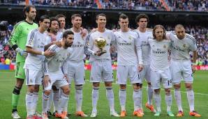 Platz 16: Real Madrid (Saison 2013/2014) - Tore pro Spiel: 2,74