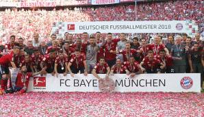 Platz 17: FC Bayern München (Saison 2017/2018) - Tore pro Spiel: 2,71