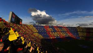 1.: Camp Nou (FC Barcelona) – Einnahmen 2017/18: 144,8 Millionen Euro – Kapazität: 99.354 - Zuschauerschnitt 2017/18: 70.568 Zuschauer.