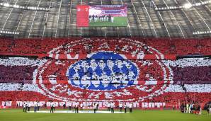 Zum 120-jährigen Geburtstag des FC Bayern haben die Fans des Rekordmeisters im März 2020 kurz vor Spielbeginn der Bundesligapartie gegen den FC Augsburg eine gewaltige Choreographie ausgepackt.