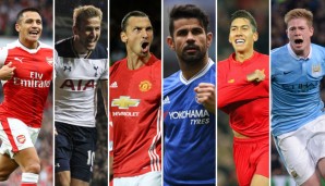 Sanchez, Kane, Ibrahimovic, Costa, Firmino und de Bruyne sind mit die prägendsten Spieler dieser PL-Saison